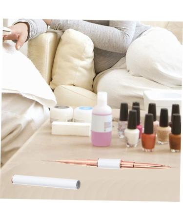 minkissy Pull Line Nail Art Pen Practical Marking Pen Nail Pen Eyebrow Mark Pens Nail Painting Drawing Pens Fine Tip Nail Art Nail Paint Brush Manicure Painted White Metal Brush Set - Buy Online on GoSupps.com