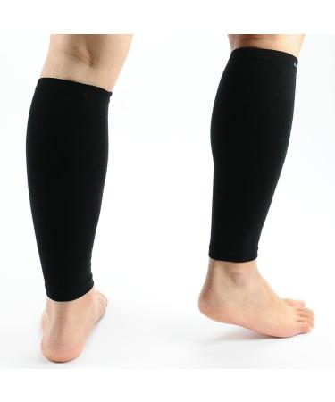 Musetech Calf Compression Sleeves (Pair) S/M Black - Support and Comfort for Active Lifestyles - Buy Online on GoSupps.com