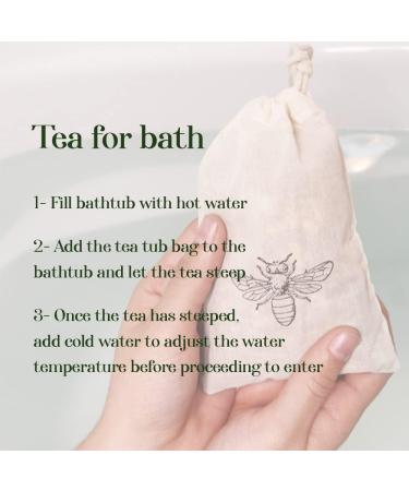 Bumble Bee Bath Tea: Organic Herbal Sleepytime Tea for Relaxation & Stress Relief Soothing Chamomile & Lavender Scent for Wellness & Muscle Relief - Buy Online on GoSupps.com