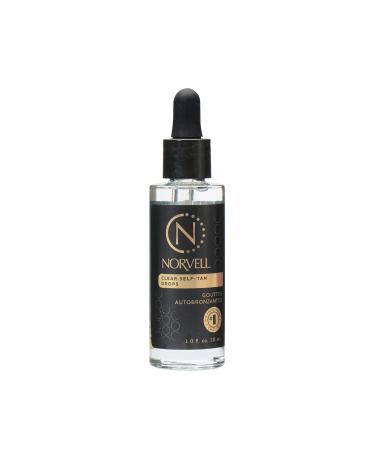 Norvell Clear Self-Tanning Drops 1 fl oz Customize Your Glow by Mixing These Bronzing Drops with Your Favorite Facial or Body Moisturizer Easy to Use Clear Self-Tanner with No Color Transfer