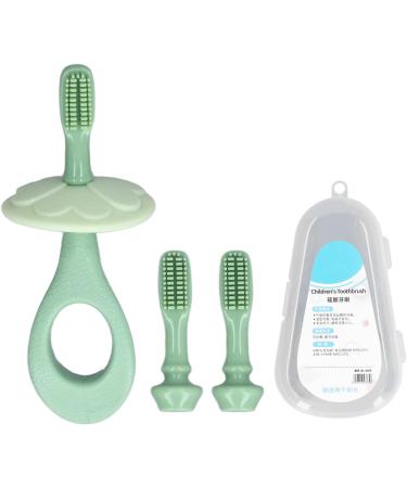 360 Baby Toothbrush - Silicone Toddler Toothbrush with Two Brush Heads for Gentle Gum Care & Cleaning - Buy Online on GoSupps.com
