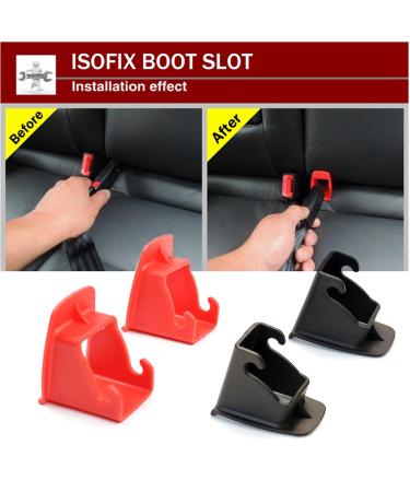 Amacoam Car Seats Fastening Set - Universal Isofix Connector Aids | 4-Piece Red Anchor Kit for Secure Seat Installation - Buy Online on GoSupps.com