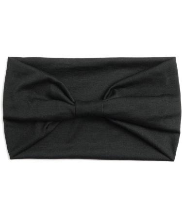scicent Head bands for Girl's Hair Wide Soft Ladies Headband Boho Fashion Bandanas Knot Adult Scarfs Hairbands Elastic Fashion Yoga Hair Bands for Women Black - 3514 - Buy Online on GoSupps.com