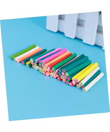 DOITOOL 100 Pcs Nail Stickers Fruit Canes Polymer Clay Cane for Nail Art Accessories 3d Nail Sticker Canes Sticks DIY Homemade Canes Braiding Toy Nail Art Stickers Claycanes Manicure - Buy Online on GoSupps.com