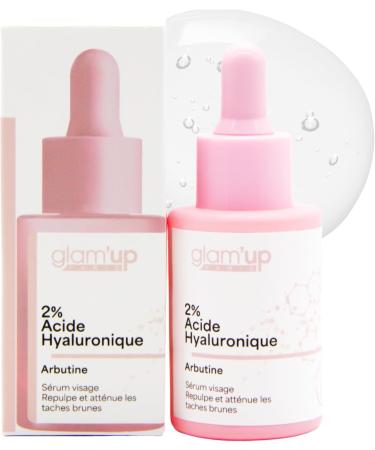  Glam Up Glam Up Paris - Plumping Face Serum - 2% Hyaluronic Acid - Arbutin - Moisturizing - Reduces Dark Spots - K-Beauty - 30 ml - Buy Online on GoSupps.com