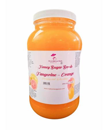 Extravaganza Nails Honey Sugar Scrub Tangerine Orange 10 lb Firming and Refreshing