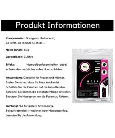 Well4u Micro Hair Fibers - 50g Medium Brown Hair Powder for Thicker Hair | Bulk Hair Sealing & Scattering Solution - Buy Online on GoSupps.com