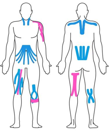 Effect Physio Kinesiotapes 5m x 5cm - Waterproof & Elastic Sports Tape Set (6 Rolls) in Various Colors | Extra Strong Kinesio Tape for Enhanced Recovery - Buy Online on GoSupps.com