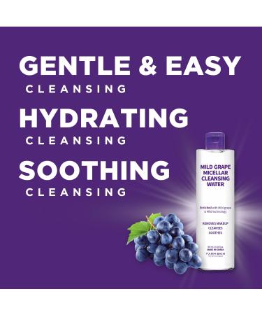 Buy FARMSKIN Freshfood Mild Grape Micellar Cleansing Water (300ml) - Non-Irritating Korean Makeup Remover & Cleanser | International Shipping Available - Buy Online on GoSupps.com