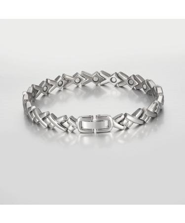Yinox Superstark Magnetic Bracelet for Women | Titanium with 17 NDFEB Magnets | High-Quality Gift Box Included - International Shipping - Buy Online on GoSupps.com