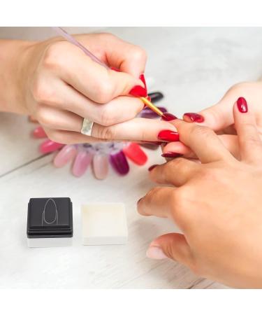 Lurrose Nail Dyhadrator Silicone Stamps Manicure Stamper Nail Salon Nail Painting Practice Stamper Salon Nail Art Painting Seal Manicurist 3.6x3.6cm White 2 - Buy Online on GoSupps.com