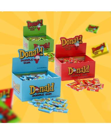 DONALD ML MAPLE LEAF Chewing Bubble Gum 100pcs/box The legend is back! Taste from Childhood Sweet Retro Gift Perfect Present for Men and Women (Red) - Buy Online on GoSupps.com