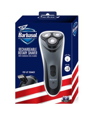 Buy Xtreme Digital Barbasol Rechargeable Electric Rotary Shaver - Stainless Steel Blades & Pop Up Trimmer for Ultimate Grooming | International Shipping Available - Buy Online on GoSupps.com