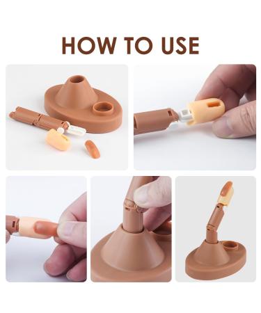 Acrylic Nail Practice Finger Kit - BORNBYME Adjustable Fake Fingers & 100 Nail Tips for Beginners | International Shipping Available - Buy Online on GoSupps.com