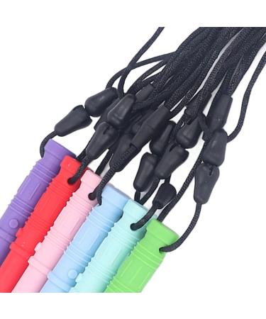 Cylinder Sensory Chewy Necklace Set - Safe Biting Aid for Babies, 6pcs - Promotes Good Oral Habits for PDD - Buy Online on GoSupps.com