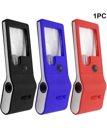 Lightweight Magnifying Glass Handheld 3/10/55X High-Definition Led Light Multifunctional Magnifying Glass for Reading Identification/Black Lofty Ambition - Buy Online on GoSupps.com