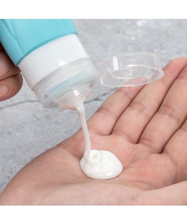 Amomela Silicone Travel Bottles - Leak Proof TSA Approved 3oz Toiletry Containers (5 Pack) | BPA Free Refillable Travel Accessories - Buy Online on GoSupps.com