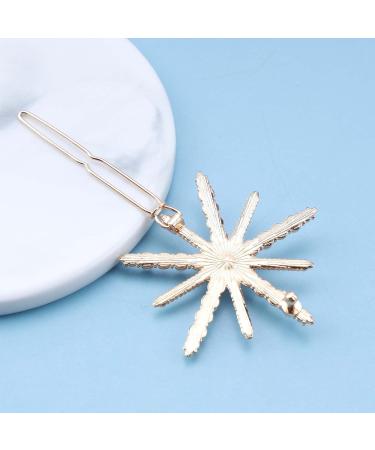 Yheakne Boho Crystal Star Hair Clip Pin Rhinestone Pearl Hair Clip Barrette Vintage Hair Clip Pins Gold Rhinestone Hair Clips Decorative Bobby Pin Shiny Wedding Hair Accessories for Women and Girls - Buy Online on GoSupps.com