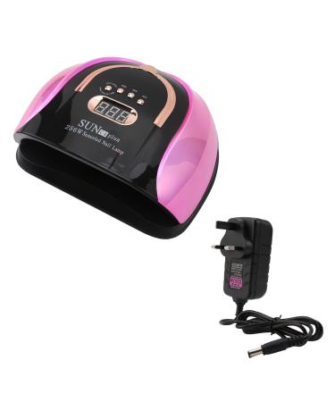 256W UV LED Nail Lamp Professional Fast Nail Curing Lamps UV Nail Light with for Gel Polish with Automatic Sensor/4 Timer Setting Handle Professional Nail Art Tool