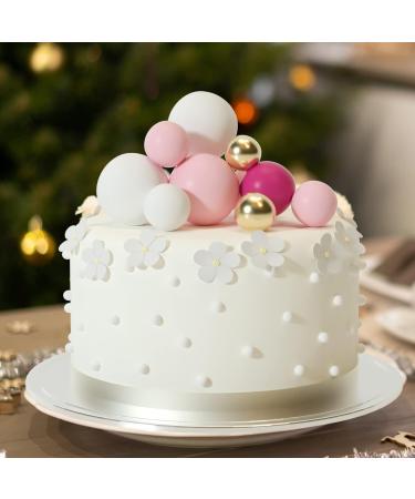 Astaron 32-Piece Pink Gold Cake Topper Set | Mini Balloons & Rabbit Decorations for Weddings Baby Parties & Birthdays - Buy Online on GoSupps.com