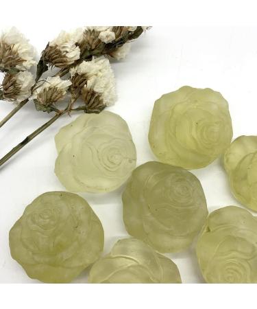Natural Crystal Rough Home Decoration Natural Yellow Crystal Citrine Rose Flower Shaped Carved Handmade Crystal Gems Gifts Natural and Crystals s - Buy Online on GoSupps.com