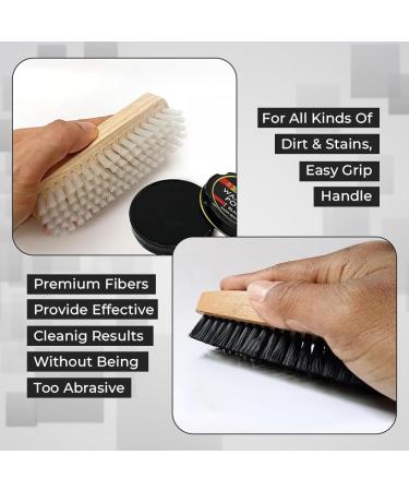Shoe Polish Set - Black & Brown Wax, Instant Shine & Cleaning Brushes - 150ML - Water Resistant & Smooth Polish for Leather Shoes - Buy Online on GoSupps.com