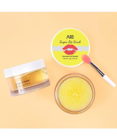 ANAIRUI Lip Therapy Set - Turmeric Honey Lip Care Kit for Fuller, Softer Lips - Buy Online on GoSupps.com