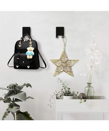 Buy Wllhyf 2-Piece Self-Adhesive Razor Bracket & Multi-Purpose Hooks - No Drilling Stainless Steel Towel Holder for Bathroom Bedroom & Kitchen - Black - Buy Online on GoSupps.com