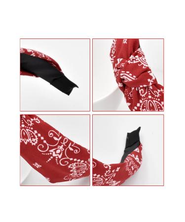 Buy Boho Wide Frontal Ligaments - 4-Pack Mixed Hair Bands for Women | Cute Twist-Knot Alice Hair Bands & 50s Hair Jewelry for Daily Use & Sports - Buy Online on GoSupps.com