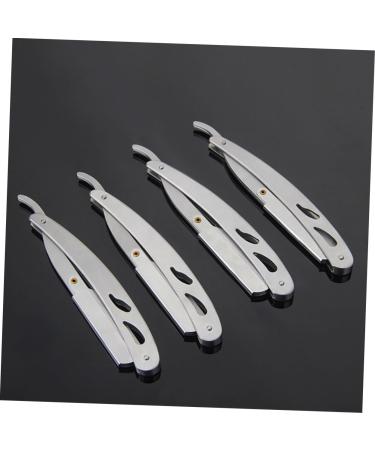 Shop Homsfou 6-Pc Vintage Razor Holder Set - Stainless Steel Mini Shaving Stands for Men - Old-Fashioned Design - Buy Online on GoSupps.com