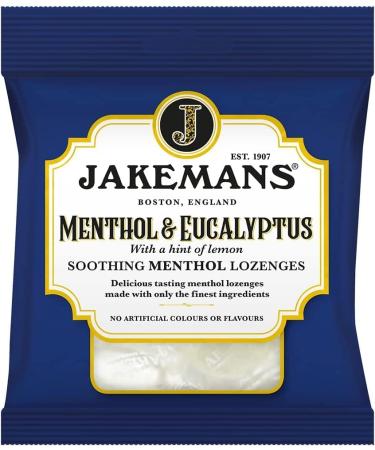 Jakeman's Menthol & Eucalyptus Lozenges - Soothing 73g Herbal Throat Lozenges - Buy Online on GoSupps.com