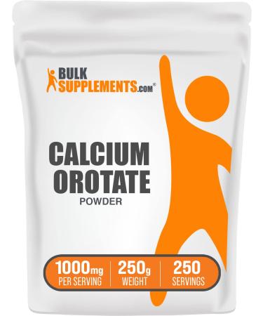 BulkSupplements.com Calcium Orotate Powder - Calcium Powder - Calcium Supplement - Calcium 100mg - Calcium Orotate Supplements - 1000mg (100mg Calcium) per Serving (250 Grams - 8.8 oz) 8.81 Ounce (Pack of 1) - Buy Online on GoSupps.com
