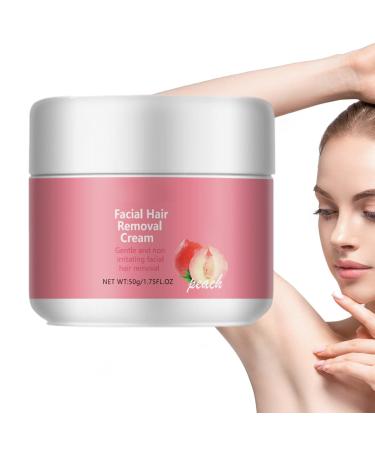 lisutupode Beauty Facial Hair Removal Cream Painless Hair Removal Cream Peach Hair Removal Cream Facial Hair Removal Natural Fast Hair Removal 50g