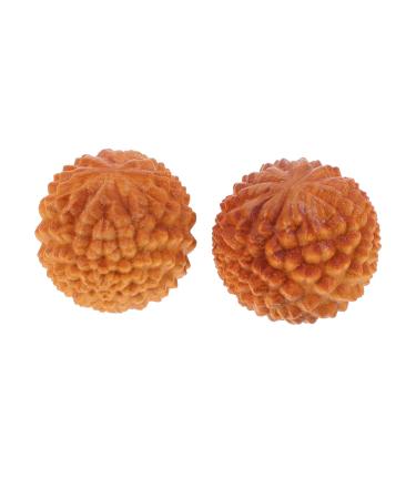 Ipetboom 2st massage globe mini massage device wrist yoga massage ball decompression ball handicrafts massage tools round fitness balls accessories for hand massage round handball durian
