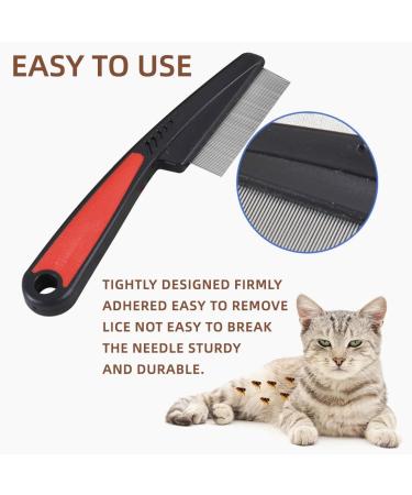 Buy Bzkser Profi Flea Comb for Dogs & Cats - 2 Pack Anti-Flea & Lice Comb with Rounded Metal Tines - Effective Against Parasites - Buy Online on GoSupps.com