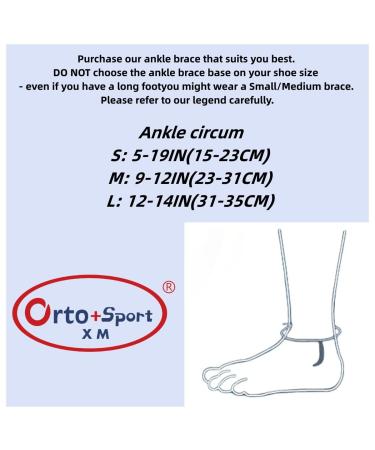 Ankle Brace for Men & Women | Orto+Sport Adjustable Ankle Stabilizer for Running Basketball & Injury Recovery - AN017-L - Buy Online on GoSupps.com
