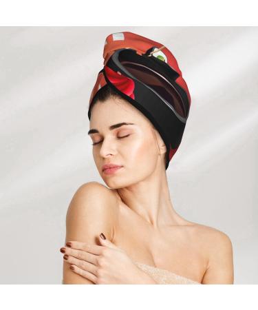 Sushi Microfiber Hair Towel | Soft Super Absorbent Coral Velvet Wrap for All Hair Types - Quick Dry & Lightweight - Buy Online on GoSupps.com