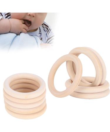 20Pcs 65mm Natural Unfinished Wood Circles for DIY Baby Teether Toys - Buy Online on GoSupps.com
