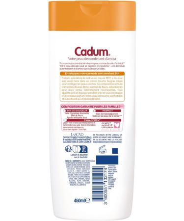  Cadum Cadum Extra-Rich Shower Cream with Flower Honey 450ml - Buy Online on GoSupps.com