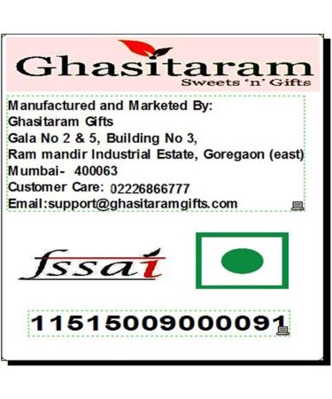 Ghasitaram Gifts Rakhi Gifts for Brothers Rakhi Sweets - Wooden Basket with Methi Mathi and MEWA Bites Jars with Pearl Beads Rakhi - Buy Online on GoSupps.com