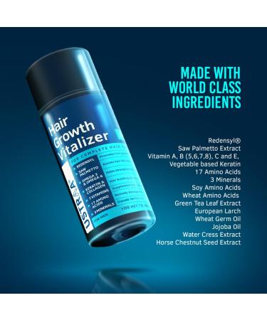 Ustraa Hair Growth Vitalizer 100 ml - Boost Hair Growth & Strengthen Roots | Shop Internationally - Buy Online on GoSupps.com