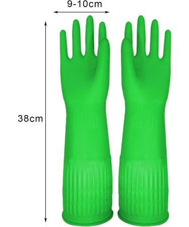 GIFZES Cleaning Gloves Full Hand Protection Gloves Waterproof Non-slip Dishwashing Gloves Heat-insulated Kitchen Cleaning Tool Green S - Buy Online on GoSupps.com