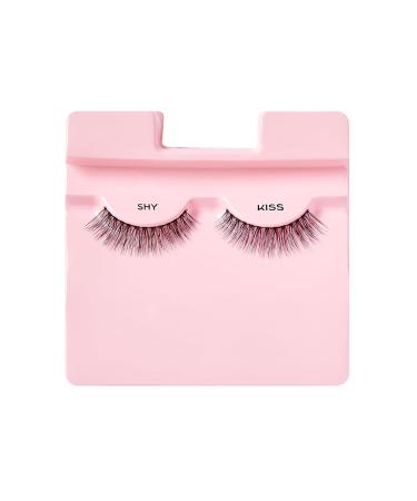 KISS Looks So Natural False Eyelashes - Shy 14mm Contact Lens Friendly Easy to Apply Reusable Strip Lashes - International Shipping Available - Buy Online on GoSupps.com