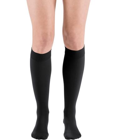 Medi Medive Comfort Knee Socks with Lace | Soft Compression Stockings CCL2 for Men & Women | Black | Size V | International Shipping Available - Buy Online on GoSupps.com