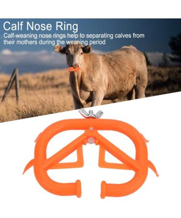 VINGVO Calf Nose Weaning Ring - 5 Pcs Plastic Spiked Rings to Prevent Suckling | Ideal for Calf Weaning - Buy Online on GoSupps.com