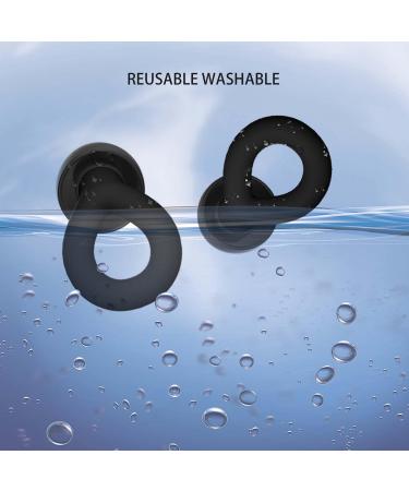 Doperock Ear Plugs for Sleeping | Noise Reduction & Snoring | Silicone Earplugs with 8 Tips (XS/S/M/L) & Case | 28dB Noise Cancelling (Black - Buy Online on GoSupps.com