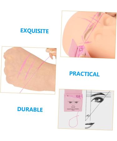 Healeved 4pcs Measuring Ruler Brow Map Line Cosmetic Measuring Tools Eyebrow Shaper Pink Set Eyebrow Trimming - Buy Online on GoSupps.com