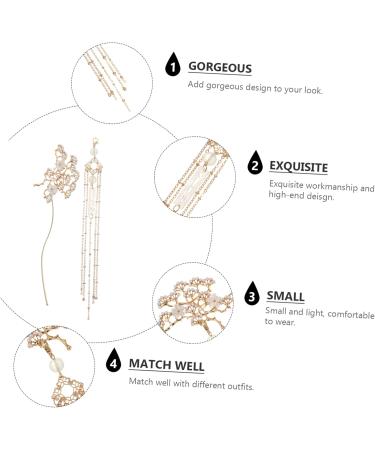 Mikinona Tassel Hair Pin Bridal Headpiece Hair Jewels for Women Hair Pearls Japanese Hair Clips Womens Hair Accessories Bridal Side Hair Clips Retro Hair Clips Wedding Headdress Hair Sticks - Buy Online on GoSupps.com