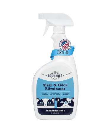 Stain & Odor Eliminator (32 oz) - Professional Cleaner for Pet Urine Vomit & Feces Safe on Carpet Couch & Floor Pet Stain Eliminator Spray Advance Odor Control Technology