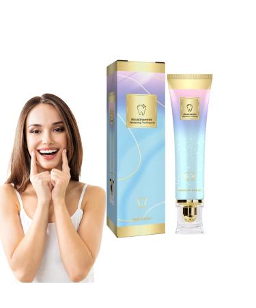 VKaoess Niacinamide Whitening Toothpaste Radiant Brightening for Adults Fluoride Free Tooth Enamel Safe Removes CoffeeWineSmoke Stains Kind to Sensitive Teeth 100g 1 pack